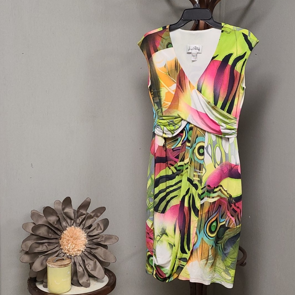 Joseph Ribkoff Wrap Style Midi Dress